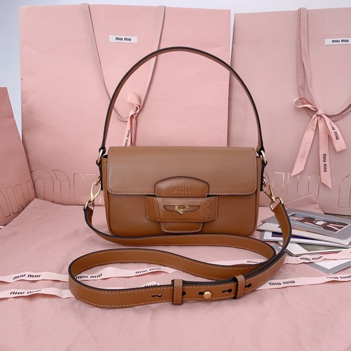Nappa Leather Shoulder Bag“23*13.5*5CM”-039=