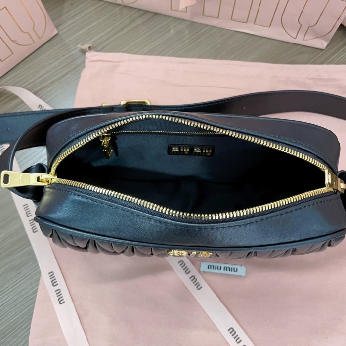 Matelassé Nappa Leather Shoulder Bag“21*16.5*5.5CM”-089=