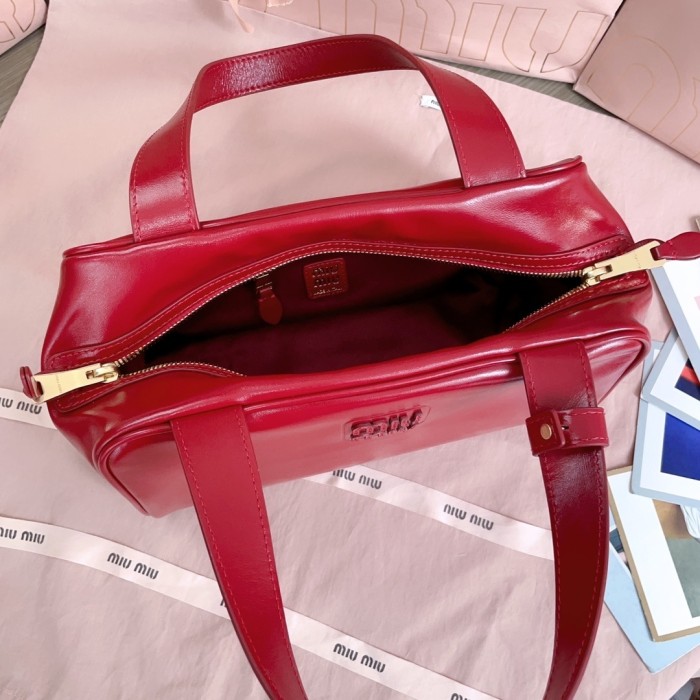 Leather Top-Handle Bag“28*15*13CM”-068=