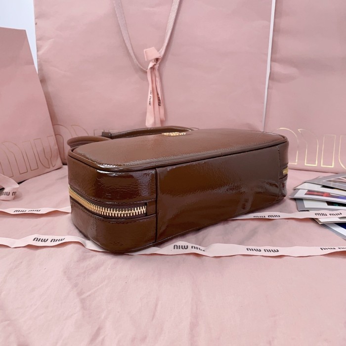 Beau Leather Top-Handle Bag“28*12*9CM”-089=