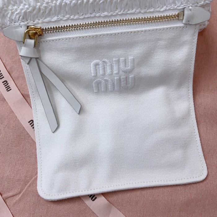 IVY Raffia-Effect Crochet Fabric Tote Bag“22.5*22*7.5CM”-008=