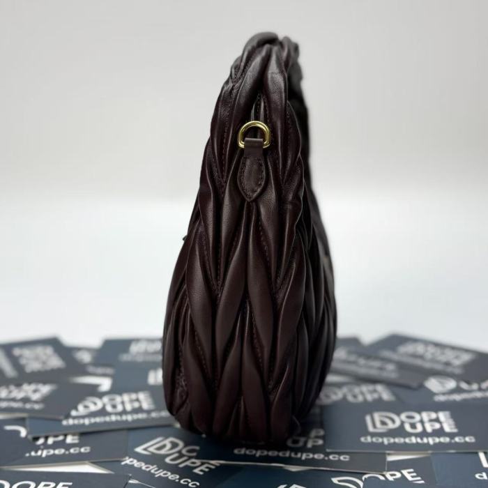 Wander Matelassé Nappa Leather Hobo Mini-Bag“23*13*7CM”-059