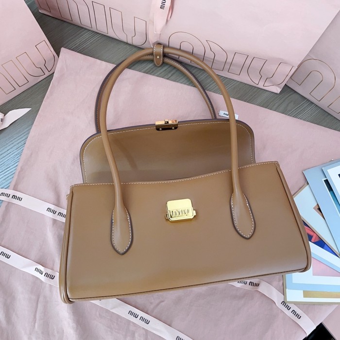 Aventure Nappa Leather Top-Handle Bag“28*15*11CM”-0501=