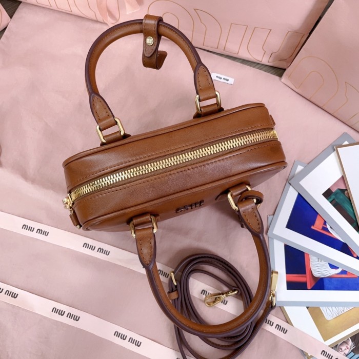 Arcadie Leather Bag“19*13*6CM”-069=