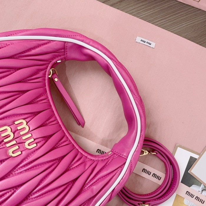 Wander Matelassé Nappa Lleather Hobo Bag“23*13*7CM”-059=
