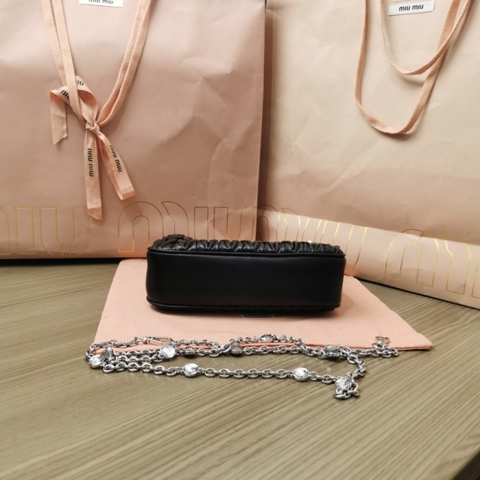 Matelassé Nappa Leather Shoulder Bag“21*16.5*5.5CM”-089=