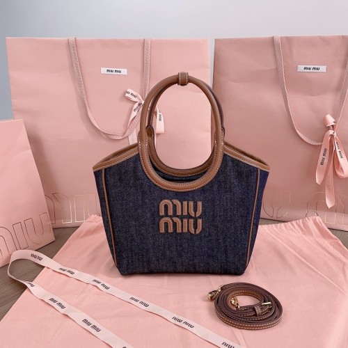 IVY Canvas And Leather Bag“22*14*11CM”-057=