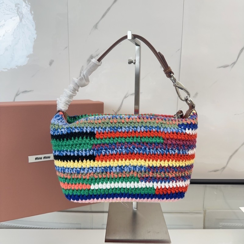 Raffia-Effect Woven Tote Bag“21*14*12CM”-088=