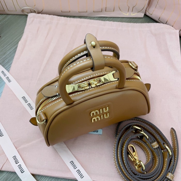 Leather Top-Handle Bag“18*11.5*8CM”-057=