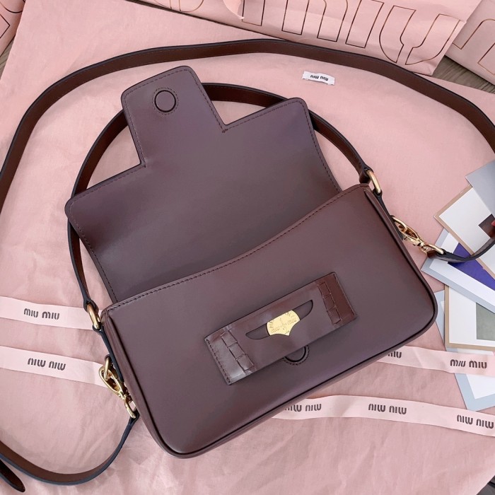 Nappa Leather Shoulder Bag“23*13.5*5CM”-039=