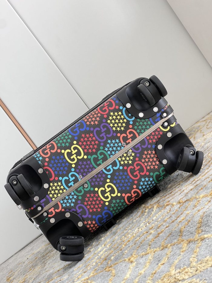 Embossed Leather Trolley 24 inch  -0061=
