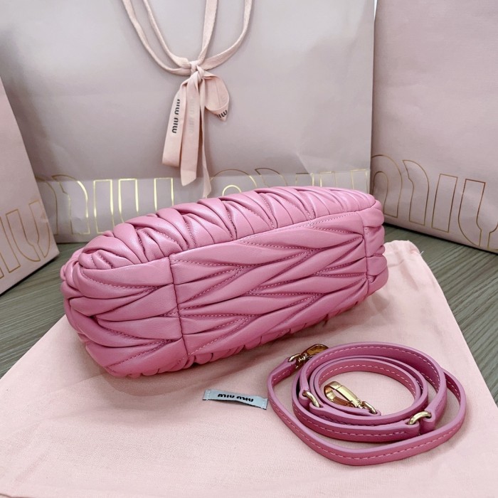 Wander Matelassé Nappa Lleather Hobo Bag“23*13*7CM”-059=