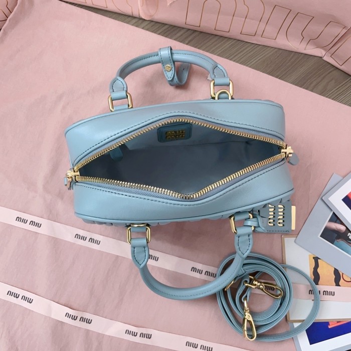 Arcadie Matelassé Nappa Leather Bag“22*10.5*7.5CM”-0301=