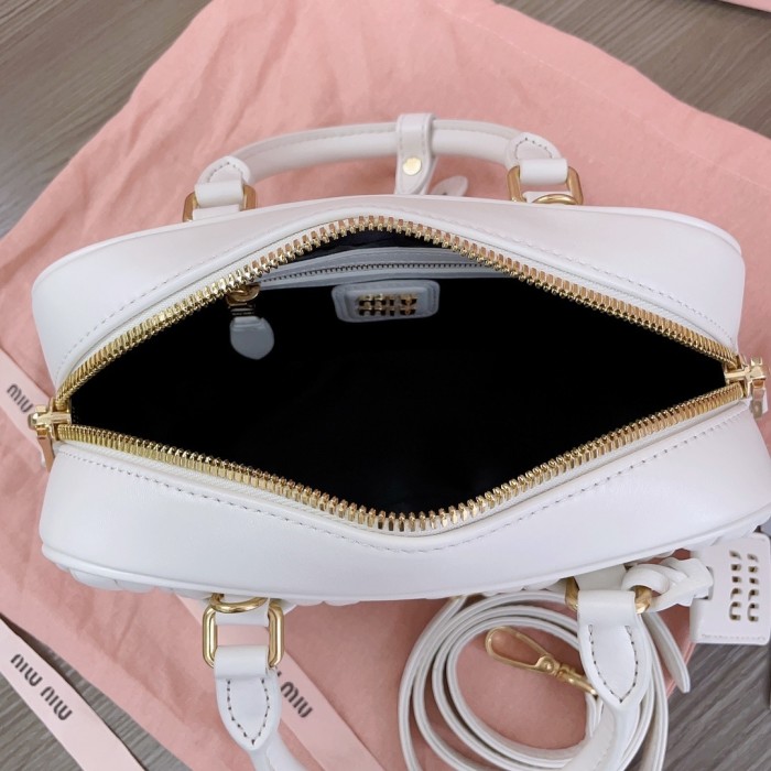 Arcadie Matelassé Nappa Leather Bag“22*10.5*7.5CM”-0301=