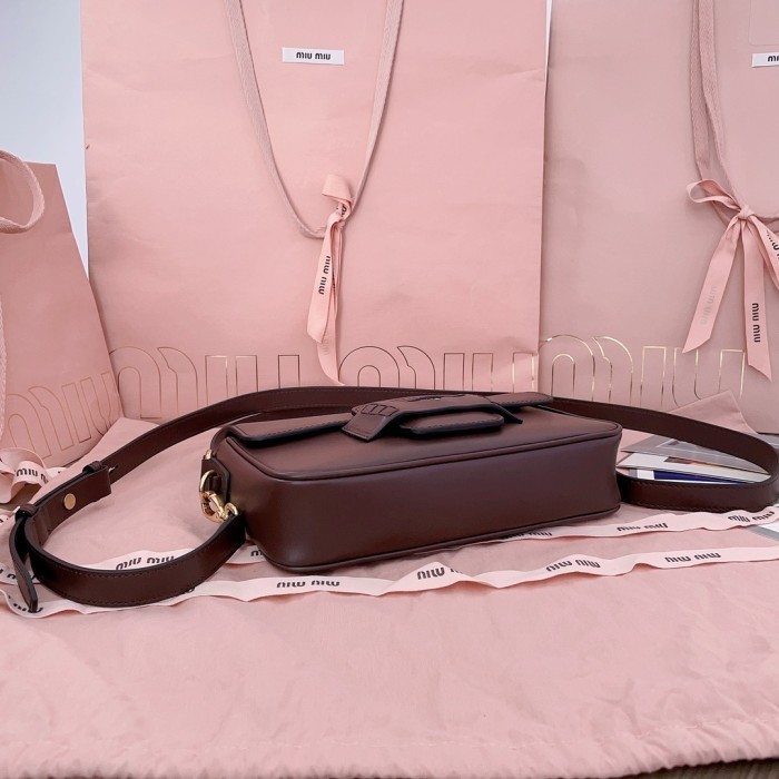 Nappa Leather Shoulder Bag“23*13.5*5CM”-039=