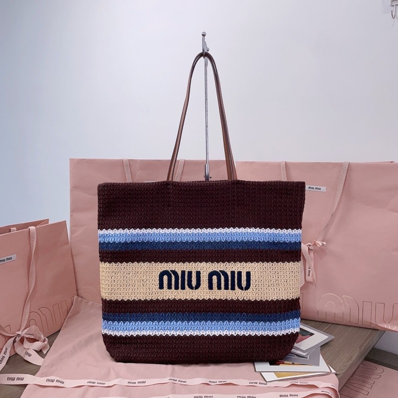Raffia-Effect Woven Tote Bag“21*14*12CM”-088=