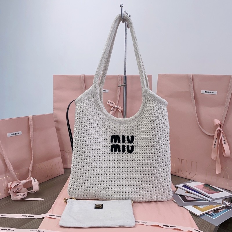 IVY Raffia-Effect Woven tTote Bag“40*35CM”-008=