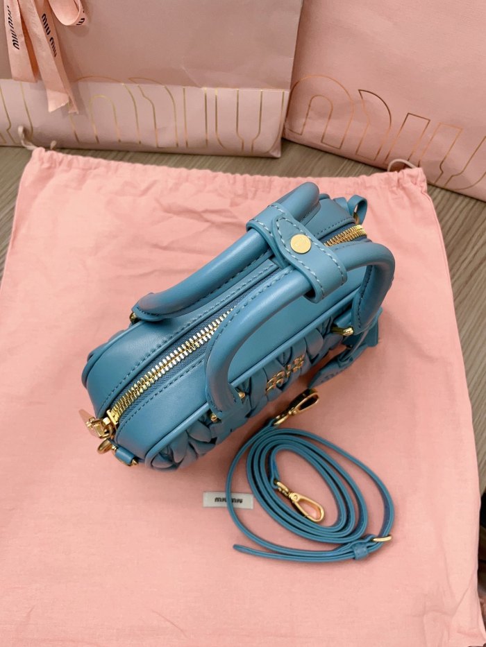 Arcadie Matelassé Nappa Leather Bag“19*13*6CM”-0801=