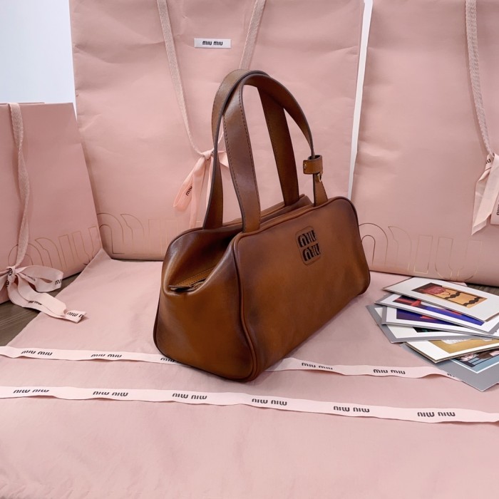 Leather Top-Handle Bag“28*15*13CM”-068=