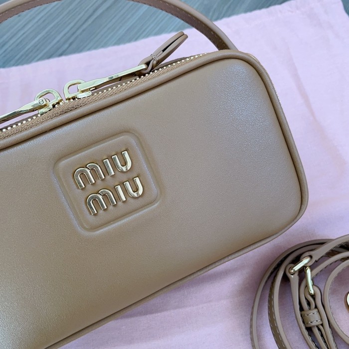 Leather Shoulder Bag“18*9.5*6.5CM”-068=