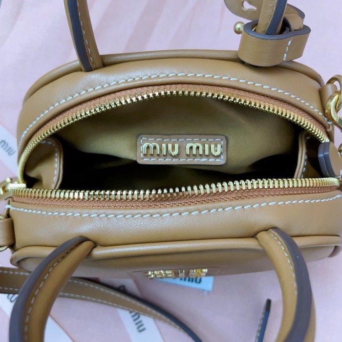 Leather Top-Handle Bag“18*11.5*8CM”-057=