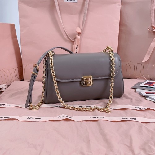 Nappa Leather Shoulder Bag“24*13.5*9CM”-0501=