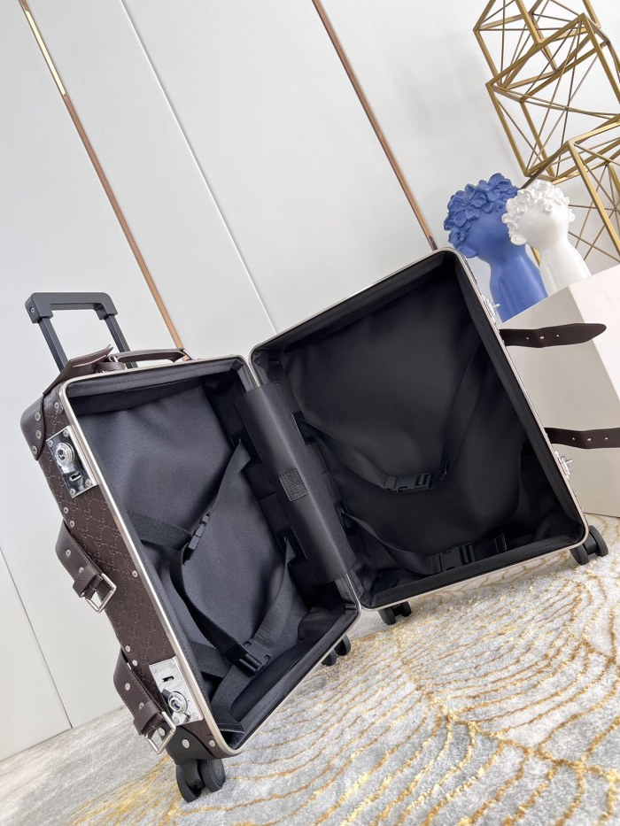 Embossed Leather Trolley 24 inch  -0061=