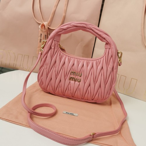 Wander Matelassé Nappa Lleather Hobo Bag“23*13*7CM”-059=