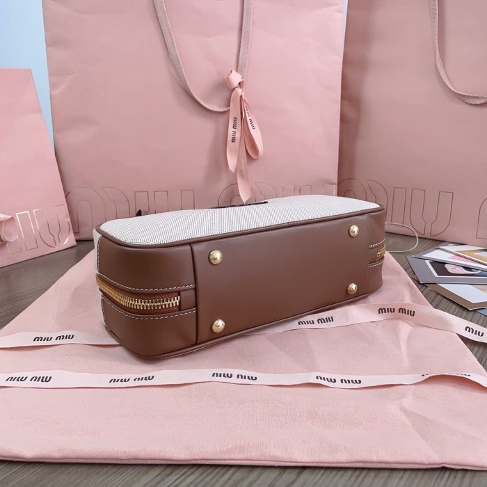 Beau Canvas Top-Handle Bag“28*12*9CM”-058=
