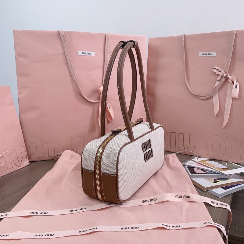 Beau Canvas Top-Handle Bag“28*12*9CM”-058=