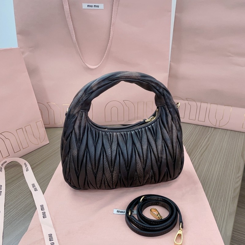 Wander Matelassé Nappa Lleather Hobo Bag“23*13*7CM”-059=