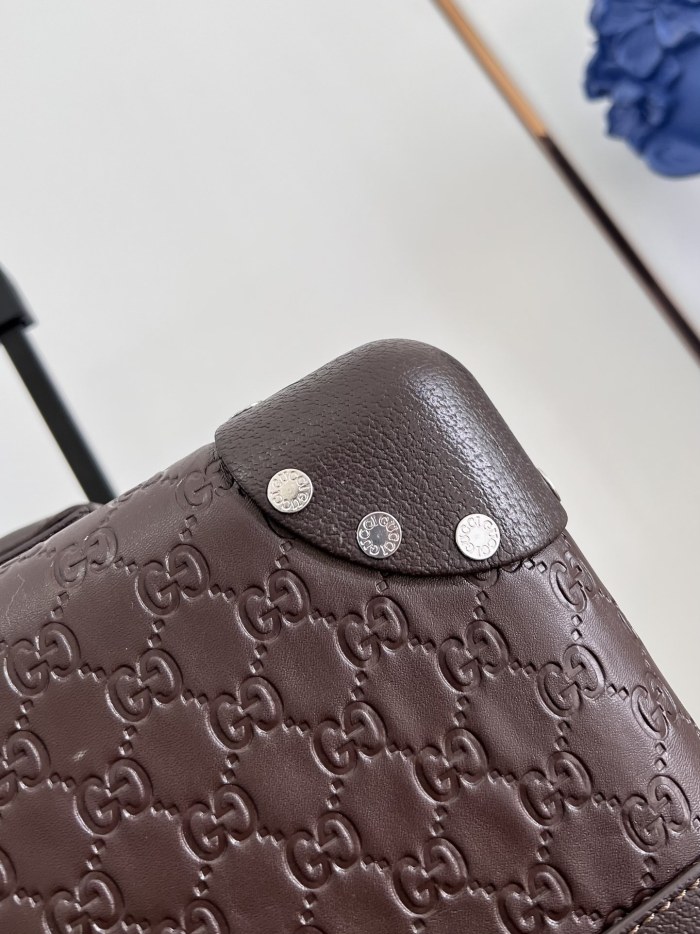 Embossed Leather Trolley 20 inch  -0051=