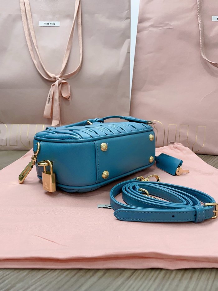 Arcadie Matelassé Nappa Leather Bag“19*13*6CM”-0801=