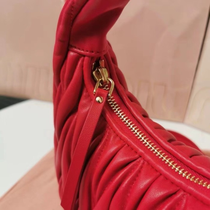 Wander Matelassé Nappa Lleather Hobo Bag“23*13*7CM”-059=