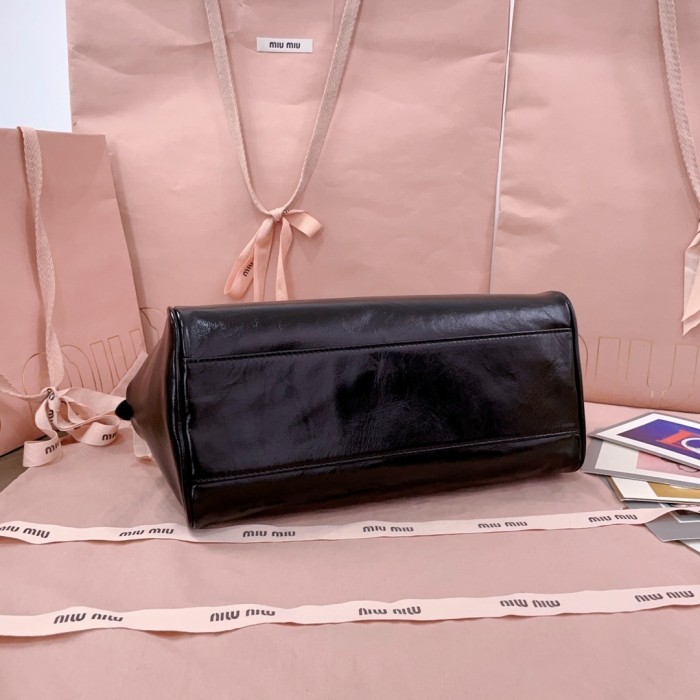 Leather Top-Handle Bag“28*15*13CM”-068=