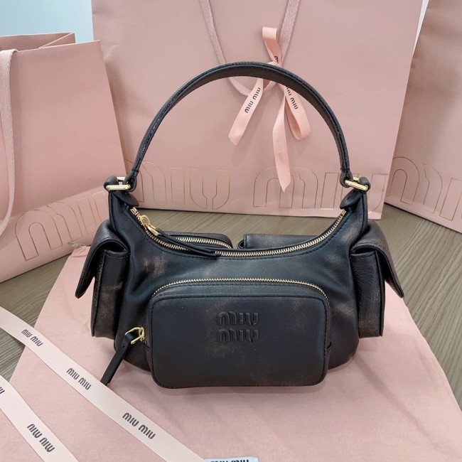 Nappa Leather Pocket Bag“21*12*6CM”-0301=