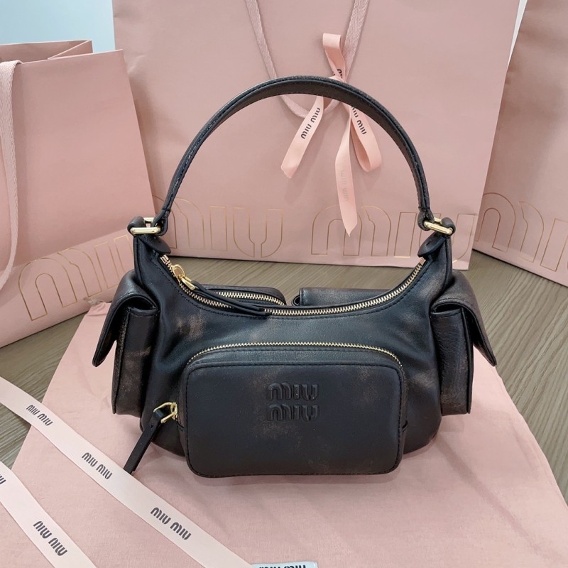 Nappa Leather Pocket Bag“21*12*6CM”-0301=