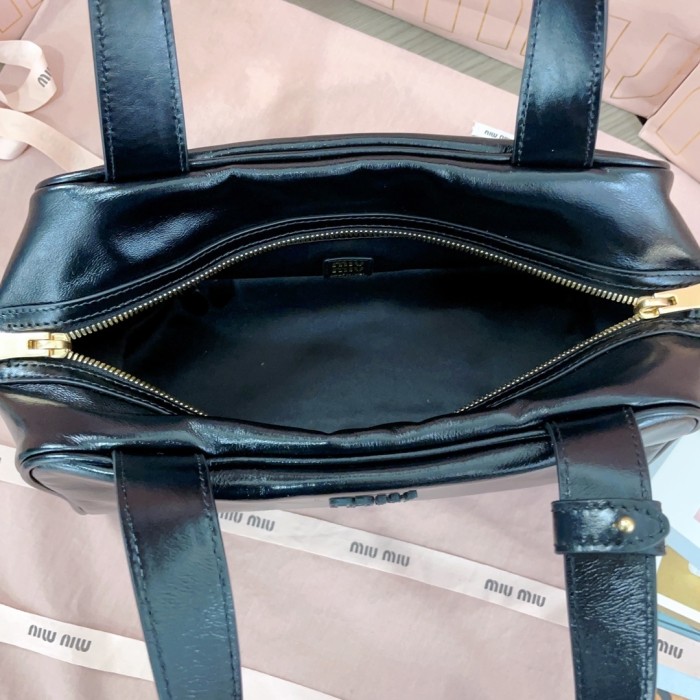 Leather Top-Handle Bag“28*15*13CM”-068=