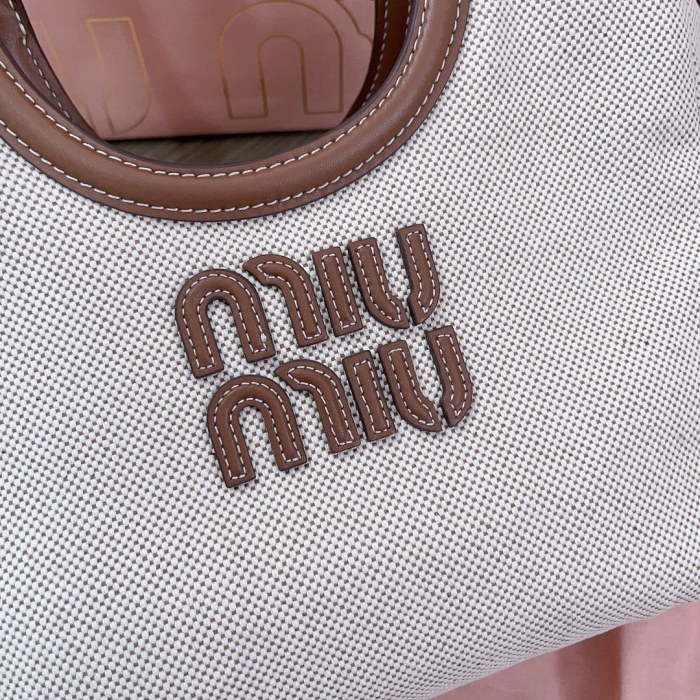 IVY Canvas And Leather Bag“22*14*11CM”-057=