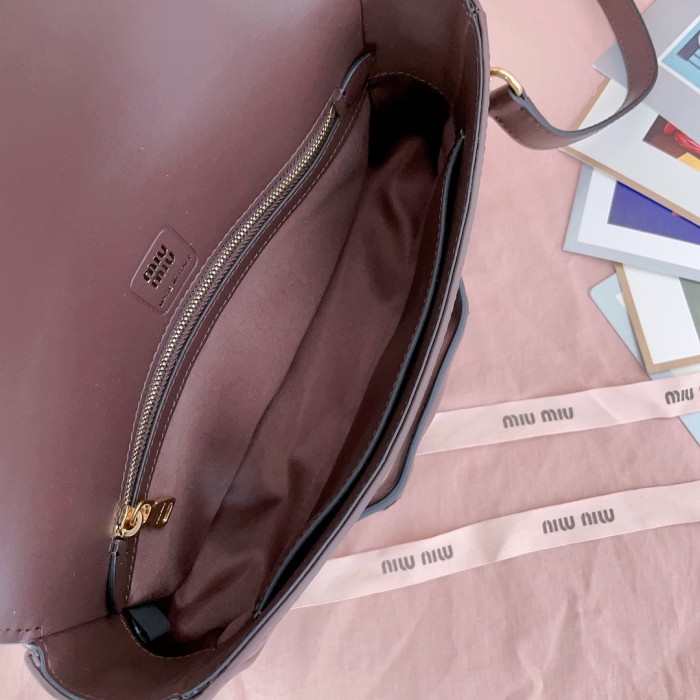 Nappa Leather Shoulder Bag“23*13.5*5CM”-039=