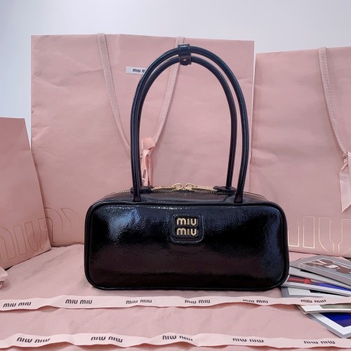 Beau Leather Top-Handle Bag“28*12*9CM”-089=