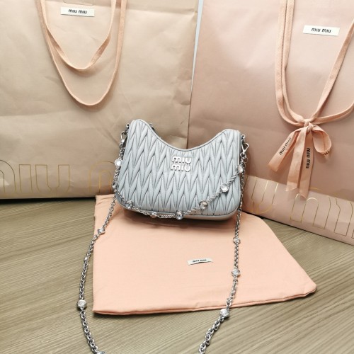 Matelassé Nappa Leather Shoulder Bag“21*16.5*5.5CM”-089=