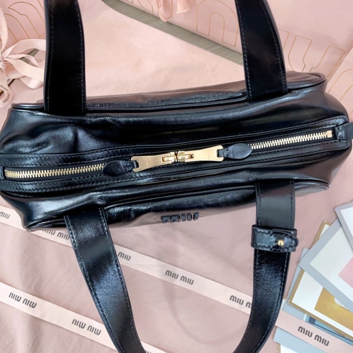 Leather Top-Handle Bag“28*15*13CM”-068=