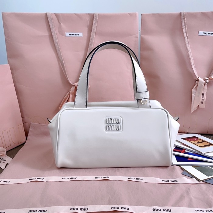 Leather Top-Handle Bag“28*15*13CM”-068=