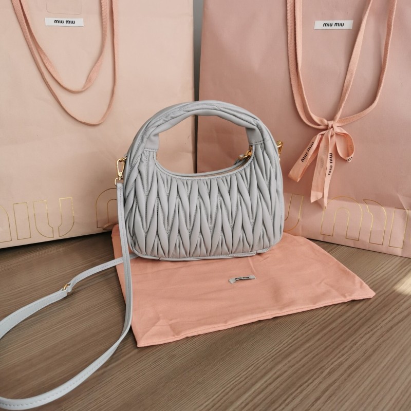 Wander Matelassé Nappa Lleather Hobo Bag“23*13*7CM”-059=