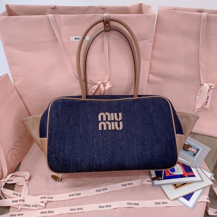 Beau Canvas And Leather Bag“34*23*12CM”-0301=