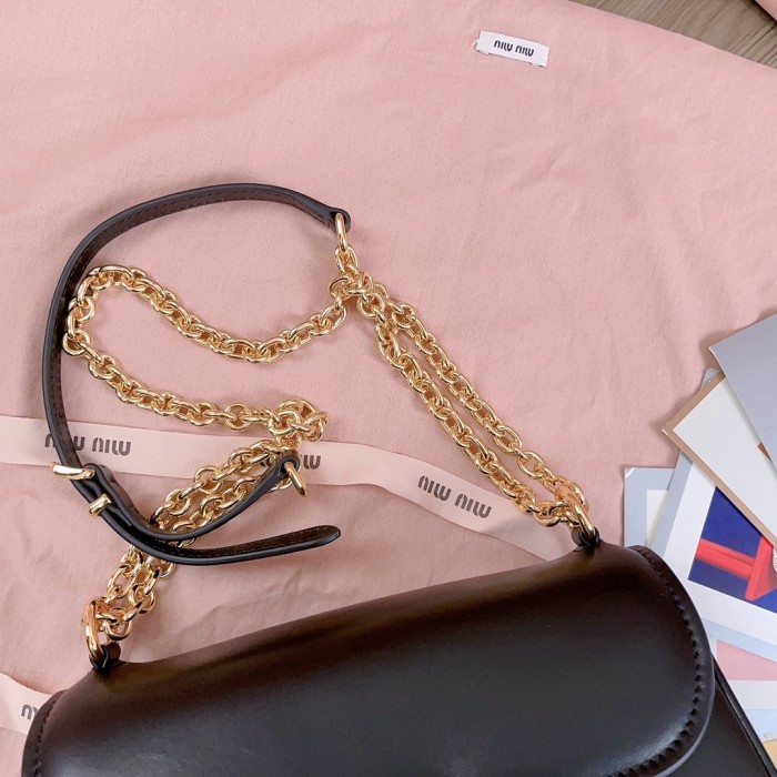 Nappa Leather Shoulder Bag“24*13.5*9CM”-0501=