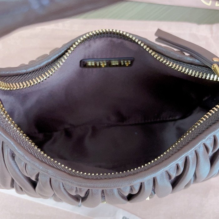 Wander Matelassé Nappa Leather Hobo Mini-Bag“23*13*7CM”-059