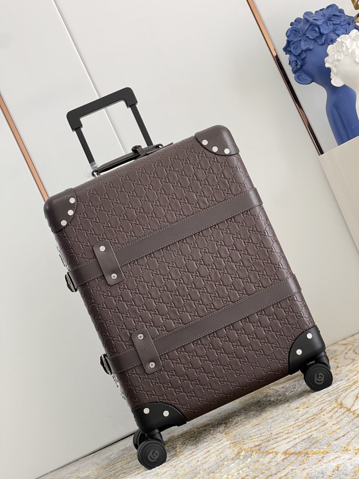 Embossed Leather Trolley 20 inch  -0051=