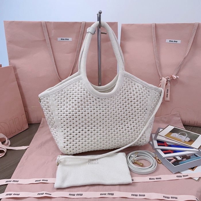 IVY Cotton Mesh Bag“28*26*12.5CM”-098=
